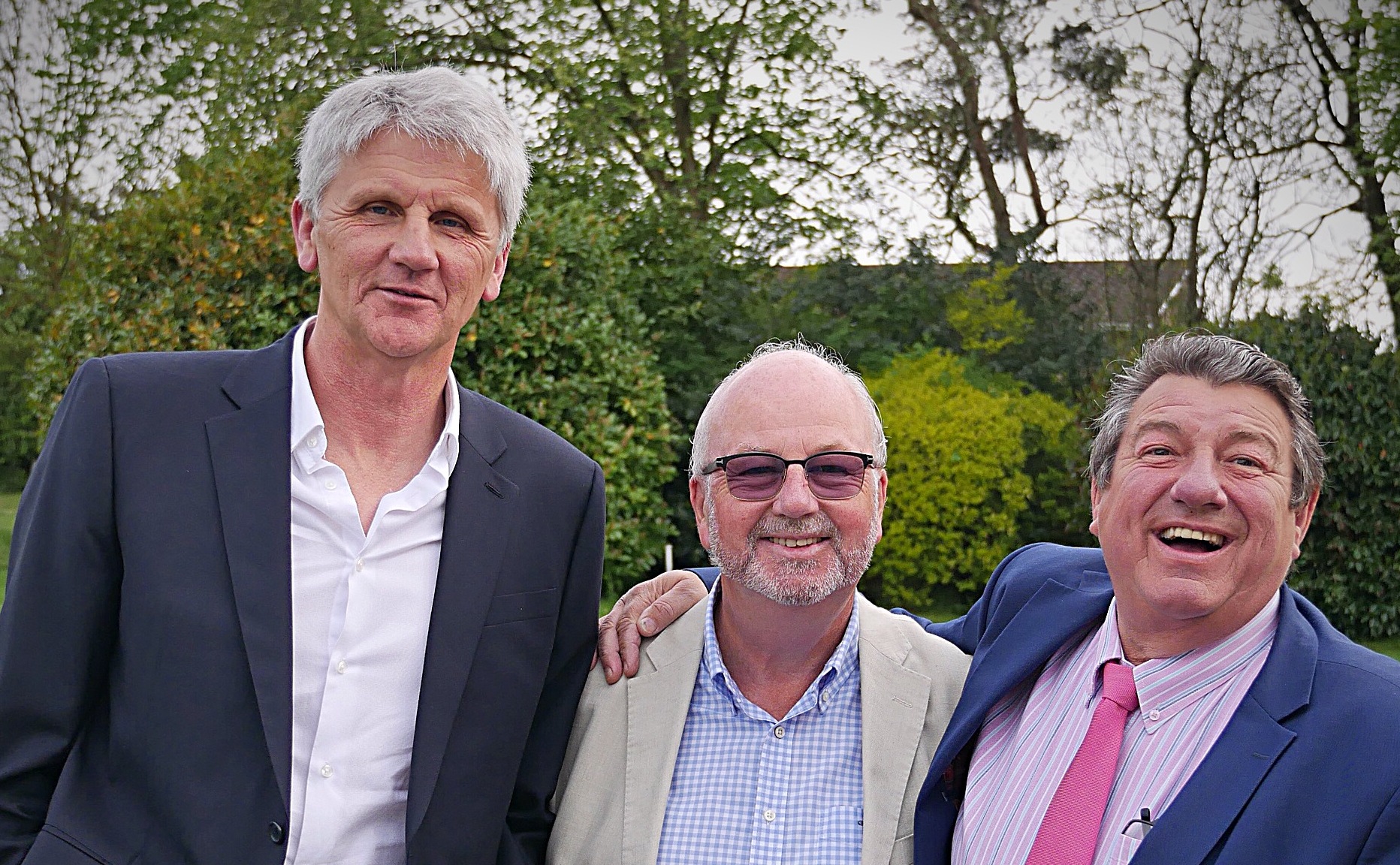 Austin Knight with John Lukic & Kevin Lynch