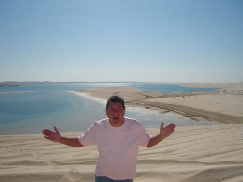 Austin in Dubai for the 7's rugby dinner