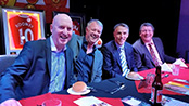 click to enlarge Alan Keegan, Gary Pallister, Phil Neville